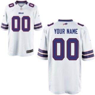 Youth NEW Buffalo Bills Customized Game White Jerseys