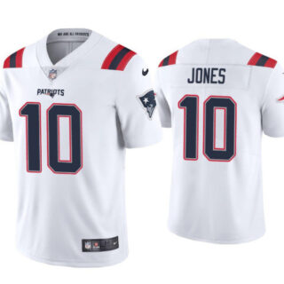 Youth New England Patriots #10 Mac Jones White 2021 Jersey