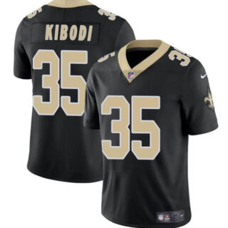 Youth New Orleans Saints #35 Jacob Kibodi Black Vapor Limited Stitched Football Jersey