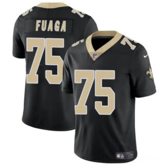 Youth New Orleans Saints #75 Taliese Fuaga Black 2024 Draft2024 Draft Vapor Limited Stitched Football Jersey