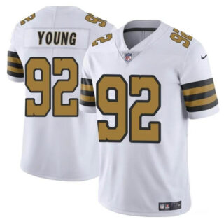 Youth New Orleans Saints #92 Chase Young White Color Rush Limited Stitched Football Jersey