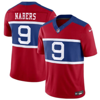 Youth New York Giants #9 Malik Nabers Century Red Alternate Vapor F.U.S.E. Limited Stitched Football Jersey