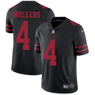 Youth Nike 49ers #4 Nick Mullens Black Alternate Youth Stitched NFL Vapor Untouchable Limited Jersey