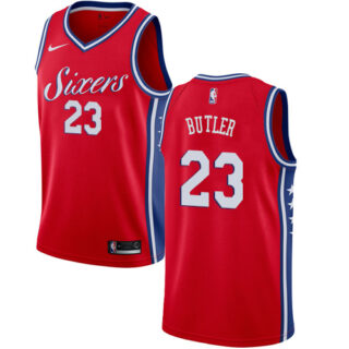 Youth Nike 76ers #23 Jimmy Butler Red Youth NBA Swingman Statement Edition Jersey
