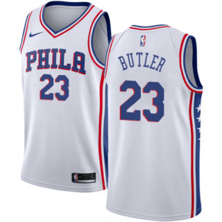 Youth Nike 76ers #23 Jimmy Butler White Youth NBA Swingman Association Edition Jersey