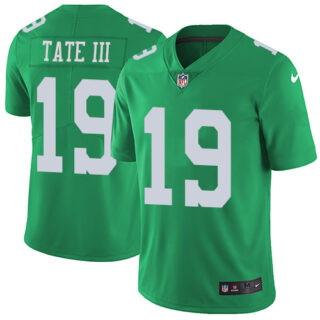 Youth Nike Eagles #19 Golden Tate III Green Youth Stitched NFL Limited Rush Jersey