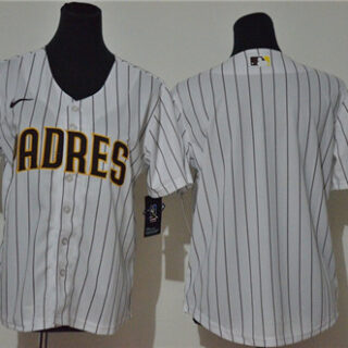 Youth Padres Blank White Youth Cool Base Jersey