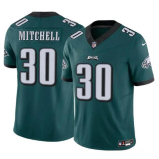 Youth Philadelphia Eagles #30 Quinyon Mitchell Green 2024 Draft F.U.S.E Vapor Untouchable Limited Stitched Football Jersey