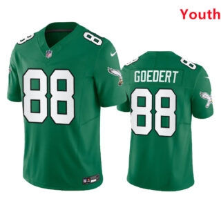 Youth Philadelphia Eagles #88 Dallas Goedert Green 2023 F.U.S.E. Vapor Untouchable Stitched Football Jersey