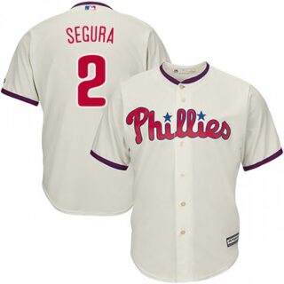 Youth Philadelphia Phillies #2 Jean Segura Cream Jersey