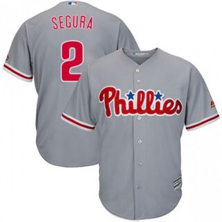 Youth Philadelphia Phillies #2 Jean Segura Gray Jersey