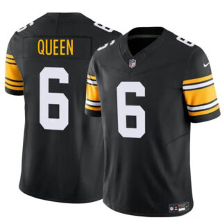 Youth Pittsburgh Steelers #6 Patrick Queen Black 2023 F.U.S.E. Vapor Untouchable Limited Stitched Football Jersey