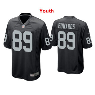 Youth Raiders #89 Bryan Edwards Limited Black Jersey