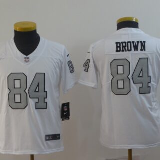 Youth Raiders 84 Antonio Brown White Youth Color Rush Limited Jersey