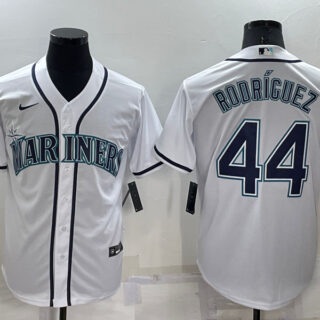 Youth Seattle Mariners #44 Julio Rodriguez White Stitched MLB Cool Base Nike Jersey
