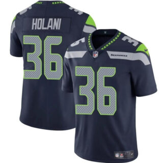 Youth Seattle Seahawks #36 George Holani Navy Vapor Limited Stitched Football Jersey