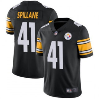 Youth Steelers #41 Robert Spillane Black Jerseys