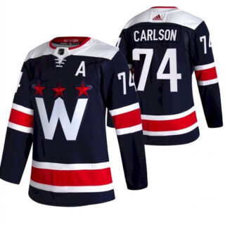 Youth Washington Capitals #74 John Carlson NEW Navy Blue Stitched NHL Jersey