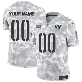 Youth Washington Commanders Active Player Custom 2024 F.U.S.E Arctic Camo Salute To Service Limited Stitched Football Jersey