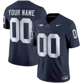 Youth Custom Penn State Nittany Lions Navy Nike College Football Jersey