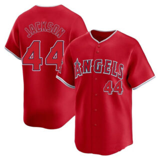 Youth Los Angeles #44 Angels Reggie Jackson Red Alternate Jersey Limited