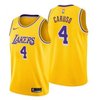 Men's Alex Caruso Los Angeles Lakers Basketball Jersey Gold