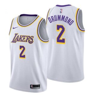 Men's Andre Drummond Los Angeles Lakers Basketball Jersey White