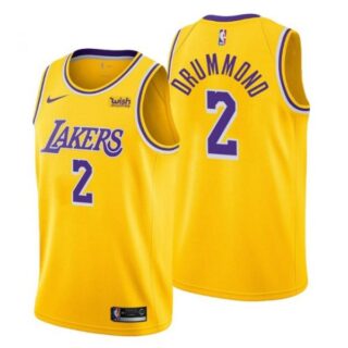Men's Andre Drummond Los Angeles Lakers Basketball Jersey Gold