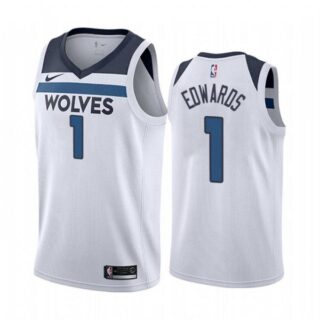Men's Anthony Edwards Minnesota Timberwolves Basketball Jersey White