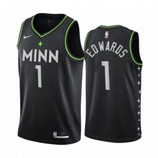 Men's Anthony Edwards Minnesota Timberwolves Basketball Jersey Black