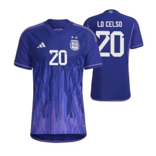 Youth Giovani Lo Celso Argentina National Team Purple Away Soccer Jersey 2022-23