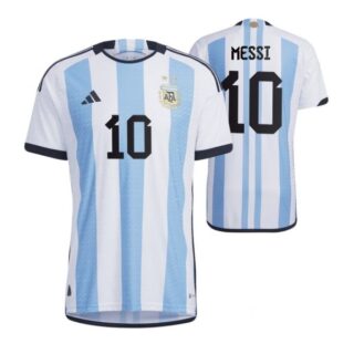 Men's Lionel Messi Argentina National Team White Home Soccer Jersey 2022-23