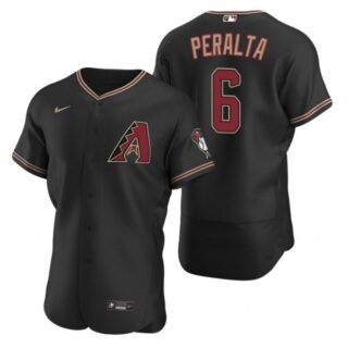 Men's David Peralta Arizona Diamondbacks Flex Base Jersey Black