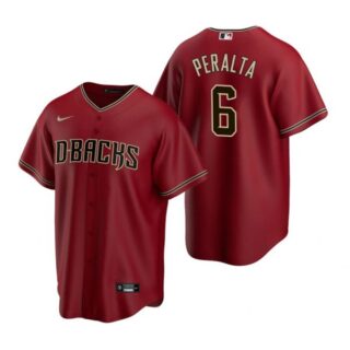 Men's David Peralta Arizona Diamondbacks Cool Base Jersey Crimson