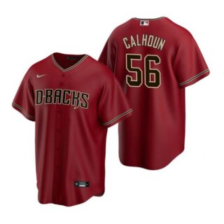 Men's Kole Calhoun Arizona Diamondbacks Cool Base Jersey Crimson
