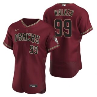 Men's Taijuan Walker Arizona Diamondbacks Flex Base Jersey Crimson