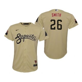 Youth Arizona Diamondbacks #26 Pavin Smith Serpientes City Connect Jersey Gold - Stitched