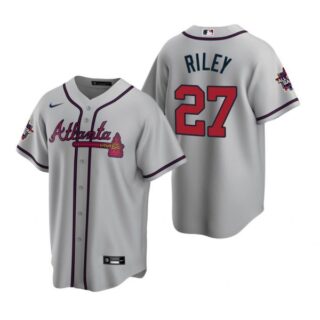 Men's Austin Riley Atlanta Braves Cool Base All Star Jersey Gray