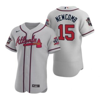 Men's Sean Newcomb Atlanta Braves Flex Base All Star Jersey Gray