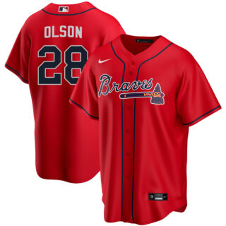 Men's Matt Olson Atlanta Braves Red Jersey - All Stitched Red