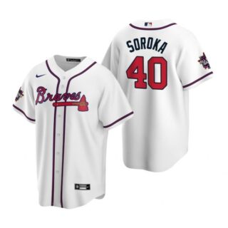 Men's Mike Soroka Atlanta Braves Cool Base All Star Jersey White