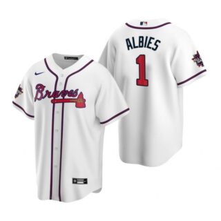 Men's Ozzie Albies Atlanta Braves Cool Base All Star Jersey White