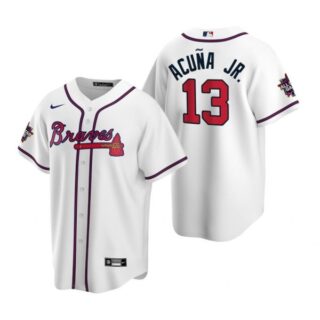 Men's Ronald Acuna Jr. Atlanta Braves Cool Base All Star Jersey White