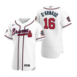 Men's Travis D'Arnaud Atlanta Braves Flex Base All Star Jersey White