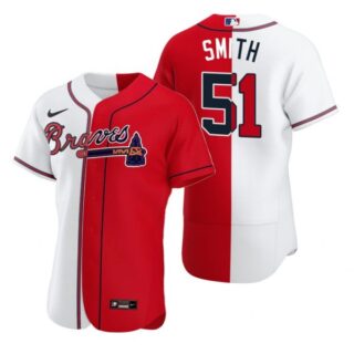 Men's Will Smith Atlanta Braves Flex Base Jersey Red