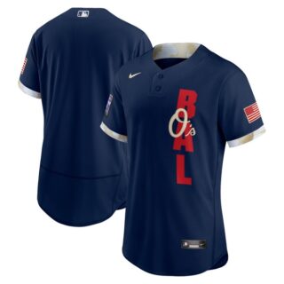Men's - Flex Base Baltimore Orioles 2021 MLB All-Star Navy Jersey Worn In-Game - Stitched