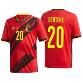 Men's Christian Benteke Belgium National Soccer Team Red Home Jersey