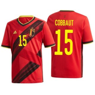 Men's Elias Cobbaut Belgium National Soccer Team Red Home Jersey