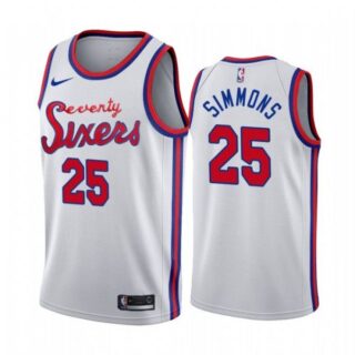 Men's Ben Simmons Philadelphia 76ers Basketball Jersey White Classic