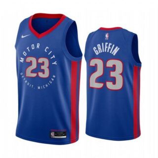 Men's Blake Griffin Detroit Pistons Basketball Jersey Navy